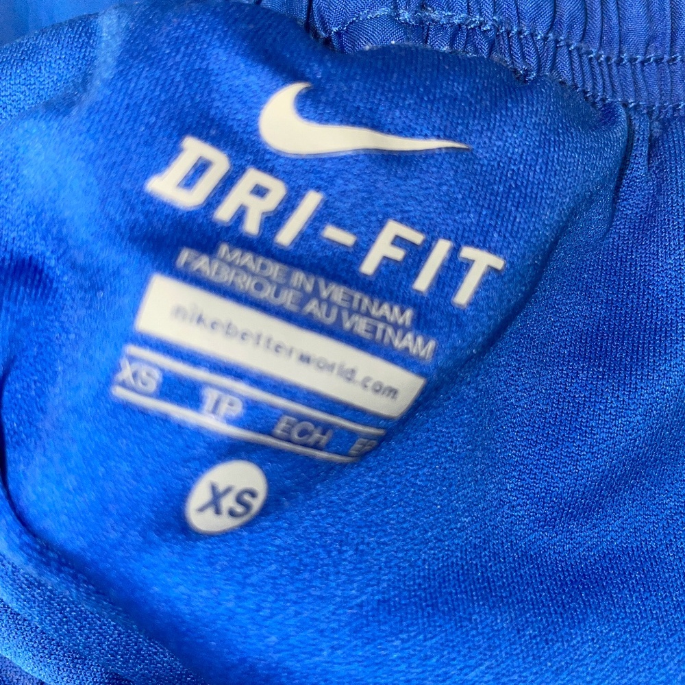 EUC Nike Dri-Fit Tempo Running Shorts Blue & Black Size XS - Picture 3 of 5
